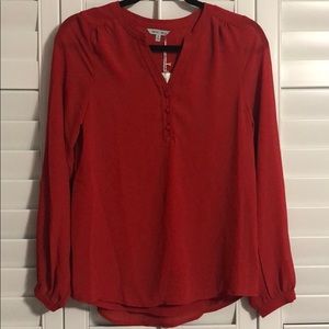 🆕 Naked Zebra l/s red blouse Size Small